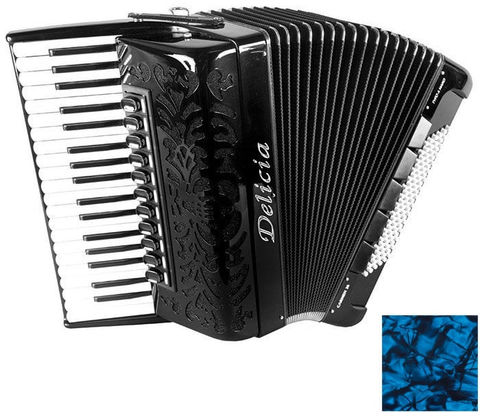 Accordeon met toetsenbord Delicia Carmen 24 Blue