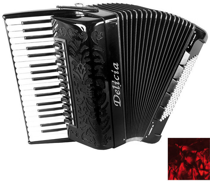 Pianoharmonikka Delicia Carmen 24 Red