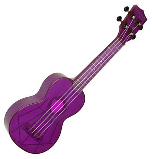Ukulele soprano Kala Makala Waterman Soprano Fluorescent Purple