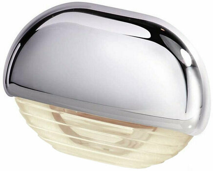 Illuminazione interna Hella Marine Warm White LED Easy Fit Gen 2 Step Lamp 12-24V DC Series 8560, Chrome Plated Plastic Cap - 1
