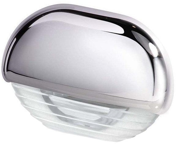Bootslicht Hella Marine White LED Easy Fit Gen 2 Step Lamp 12-24V DC Series 8560, Chrome Plated Plastic Cap