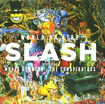 Płyta winylowa Slash - World On Fire (Blue & Yellow Vinyl) (Limited Edition) (2 LP) - 1
