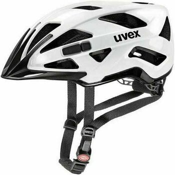 Capacete de bicicleta UVEX Active White/Black 52-57 Capacete de bicicleta - 1