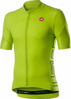 Велосипедна тениска Castelli Entrata V мъжка фланелка Chartreuse L - 1