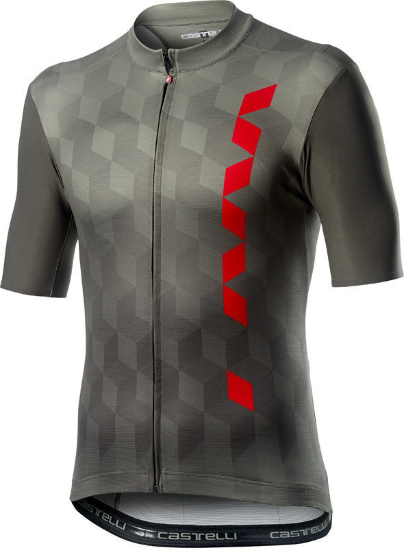 Cycling jersey Castelli Fuori Mens Jersey Forest Grey L