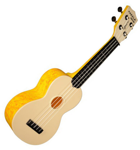 Sopránové ukulele Kala Makala Waterman Soprano Swirl Orange Sides and Back
