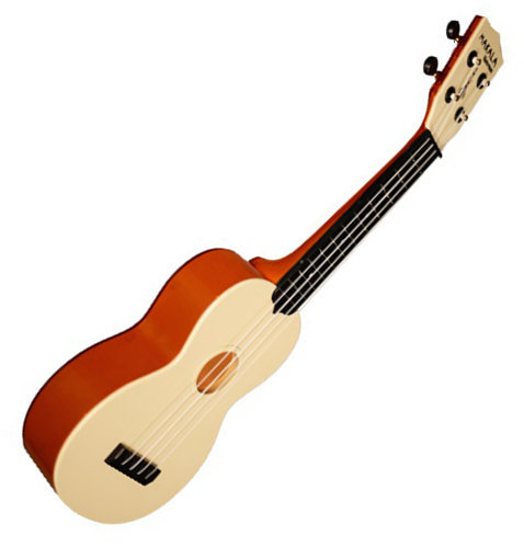 Szoprán ukulele Kala Makala Waterman Soprano Transluscent Orange Sides and Back