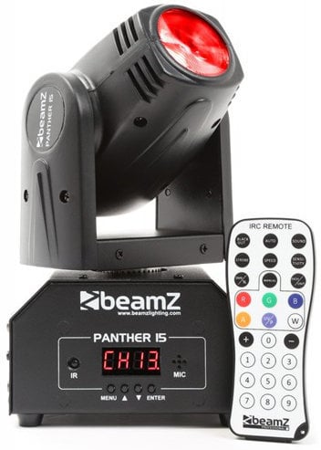 Bevægeligt hoved BeamZ LED Panther 15 1x10 RGBW IR DMX Bevægeligt hoved