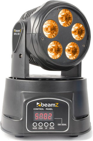 Cabeça móvel BeamZ Moving Head 5x18W RGBAW-UV LED DMX
