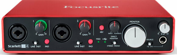 USB-audio-interface - geluidskaart Focusrite Scarlett 2i4 2nd Generation - 1