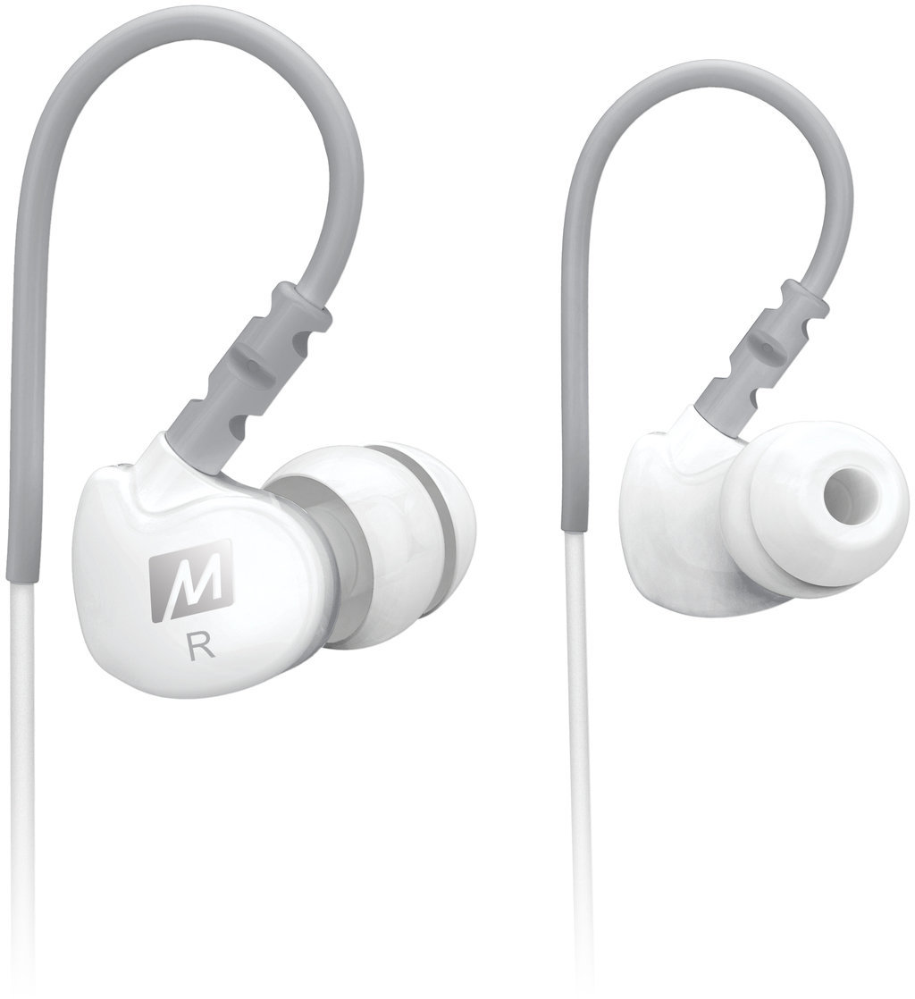 Auscultadores intra-auriculares MEE audio M6 Memory Wire In-Ear Headphones White