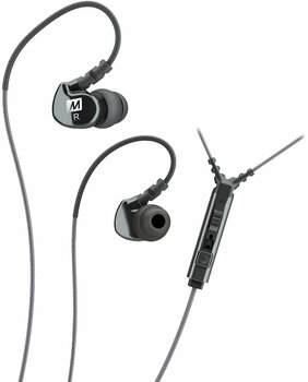 Auscultadores intra-auriculares MEE audio M6P Memory Wire In-Ear Headphones With Mic Black - 1
