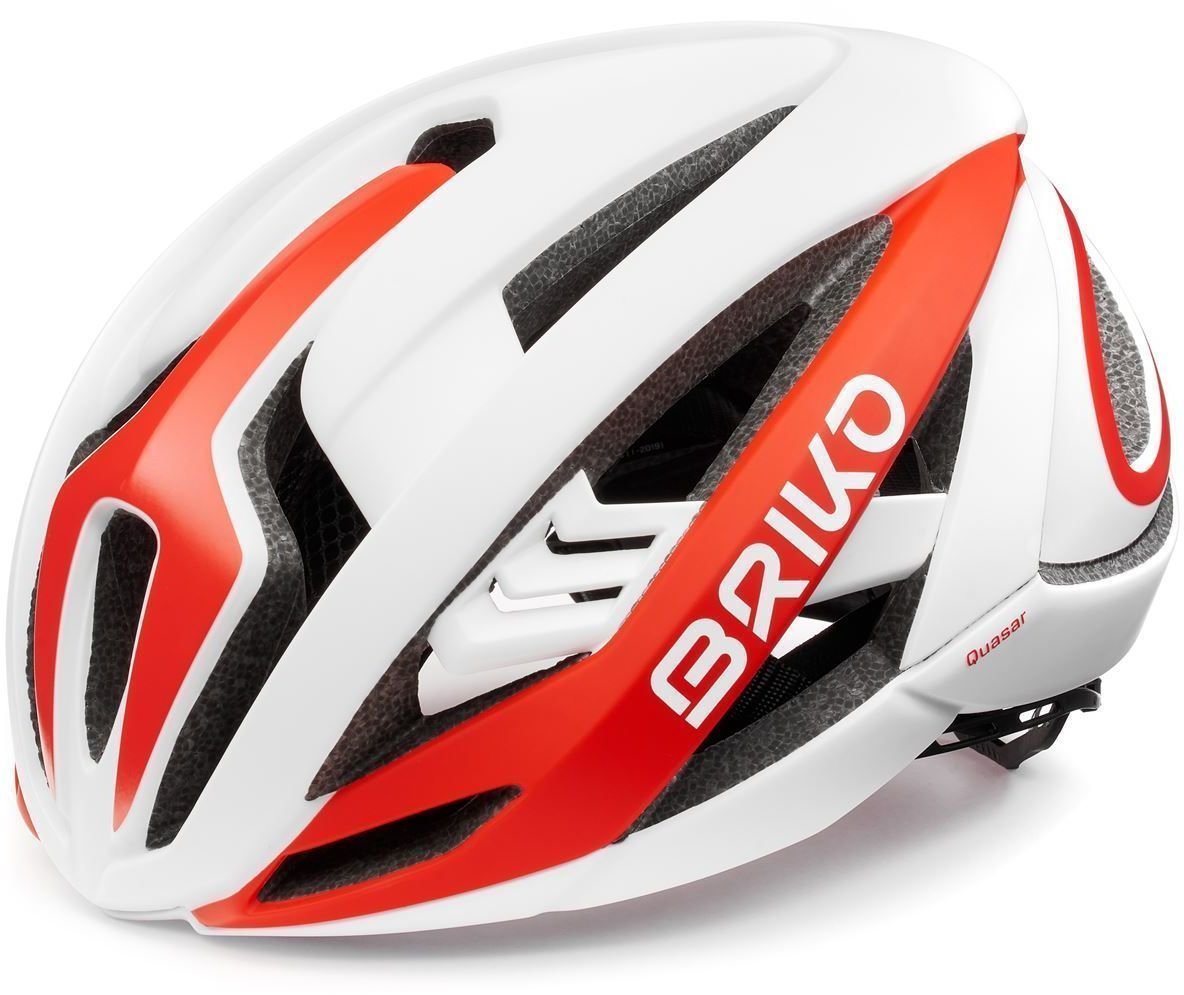 Cyklistická helma Briko Quasar Red White 53-58 Cyklistická helma