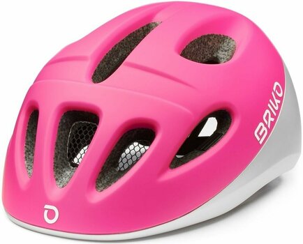 Kid Bike Helmet Briko Fury Matt Pink Silver 46-48 Kid Bike Helmet - 1