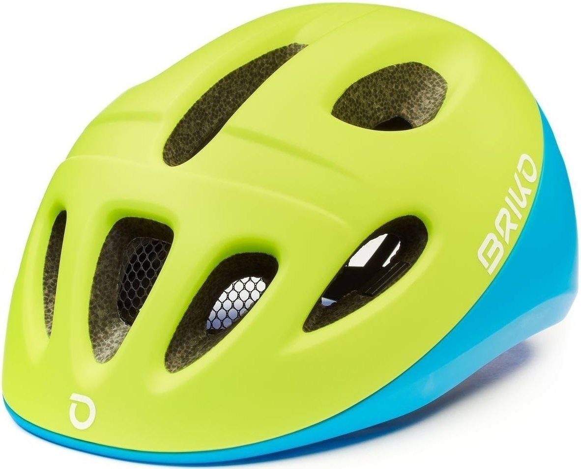 Kid Bike Helmet Briko Fury Matt Yellow Blue Fluo 50-54 Kid Bike Helmet