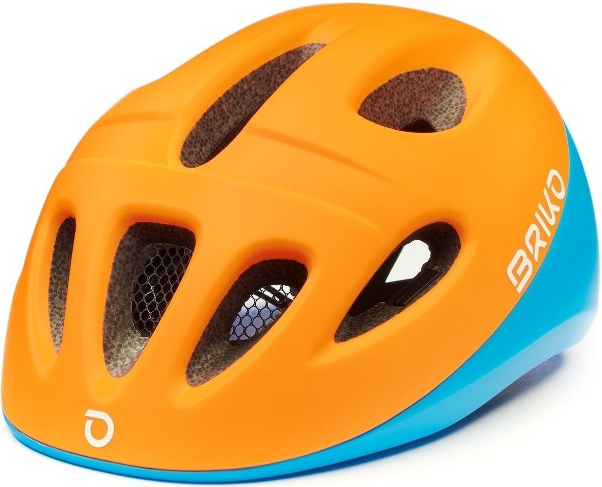 Dětská cyklistická helma Briko Fury Matt Orange Blue Fluo 50-54 Dětská cyklistická helma