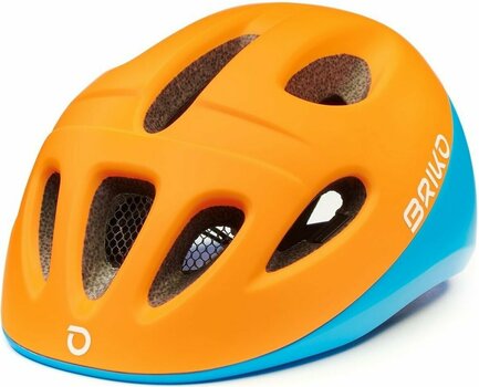 Kid Bike Helmet Briko Fury Matt Orange Blue Fluo 50-54 Kid Bike Helmet - 1
