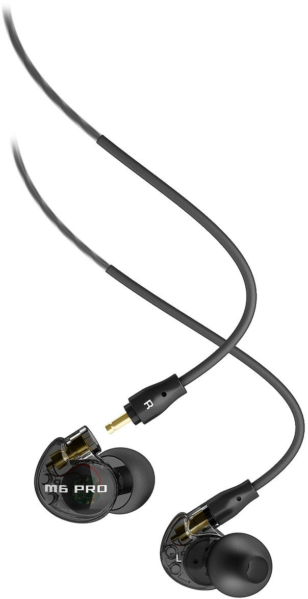 Căști In-Ear standard MEE audio M6 Pro Universal-Fit Musician’s In-Ear Monitors Smoke