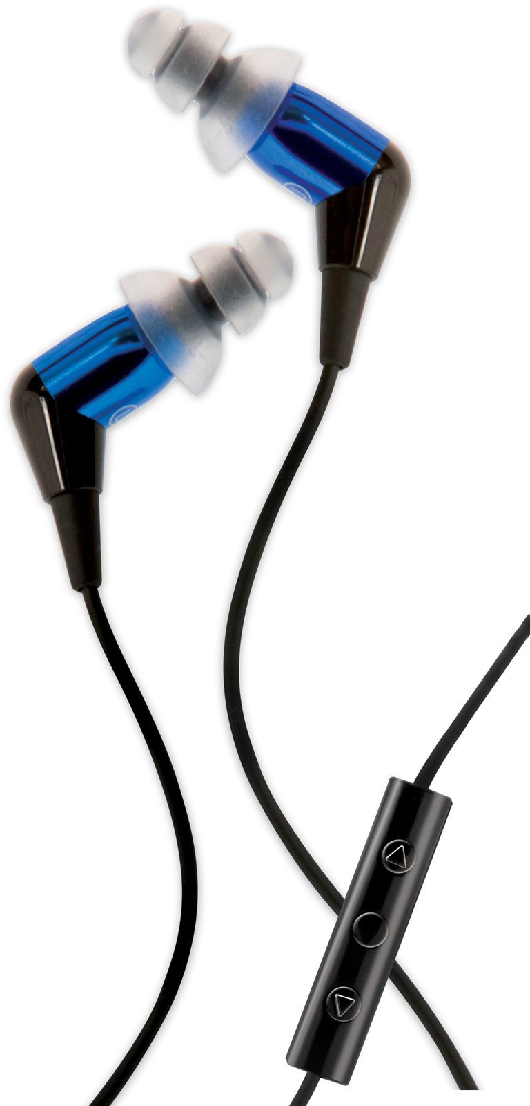 En la oreja los auriculares Etymotic MC3 Blue