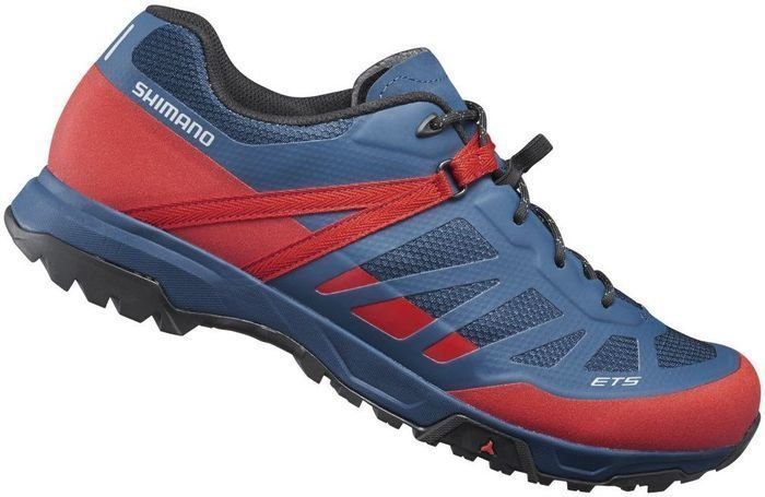 Мъжки обувки за колоездене Shimano SHET500 Red/Blue 45 Мъжки обувки за колоездене