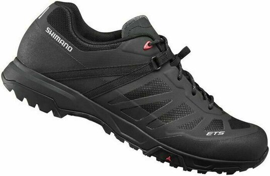 Men's Cycling Shoes Shimano SHET500 Black 44 Men's Cycling Shoes - 1