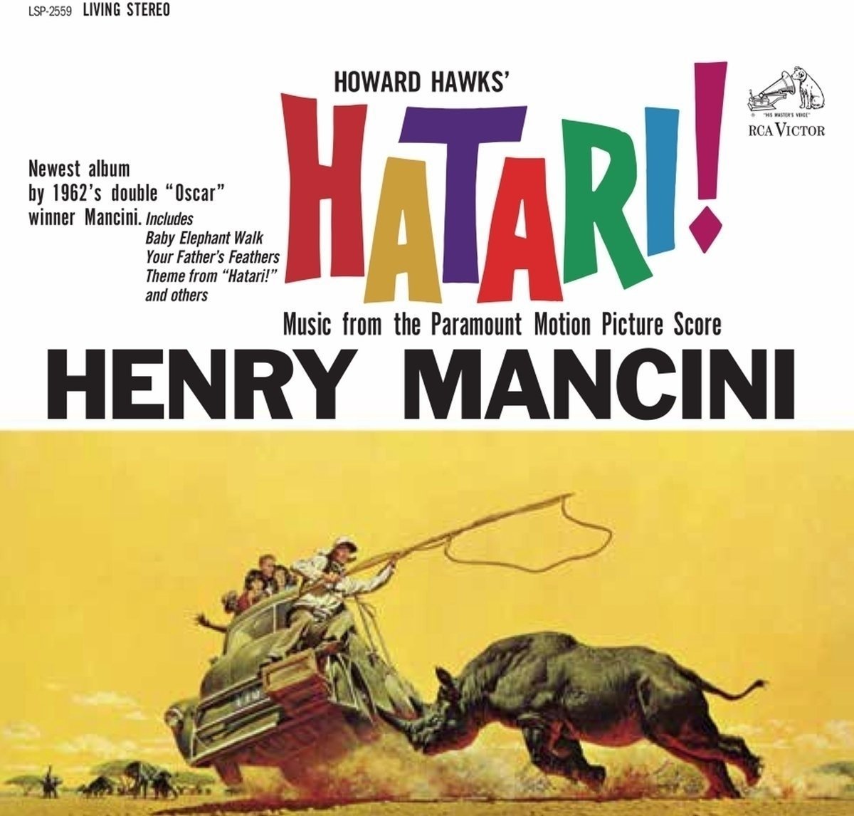 Vinylskiva Henry Mancini - Hatari! - Music from the Paramount Motion Picture Score (LP)
