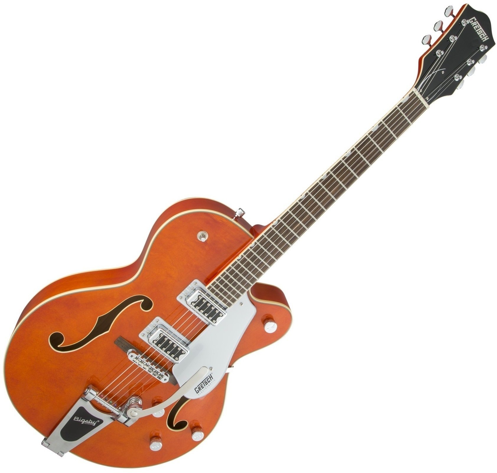 Halbresonanz-Gitarre Gretsch G5420T Electromatic SC RW Orange Satin