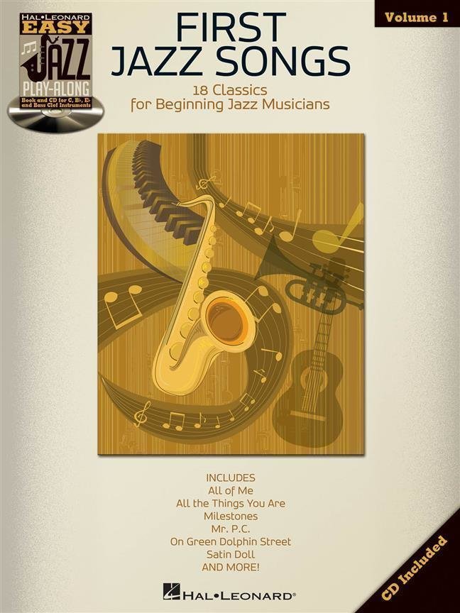 Partitura para bandas e orquestra Hal Leonard First Jazz Songs Livro de música