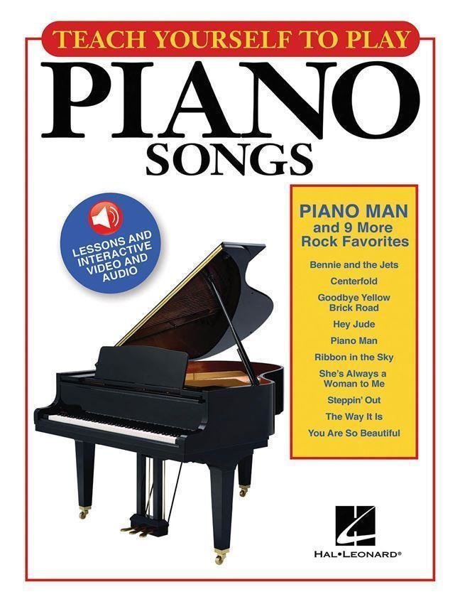 Partituri pentru pian Hal Leonard Piano Man And 9 More Rock Favorites Piano, Lyrics & Chords Partituri