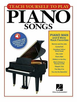 Нотни листи за пиано Hal Leonard Piano Man And 9 More Rock Favorites Piano, Lyrics & Chords Нотна музика - 1