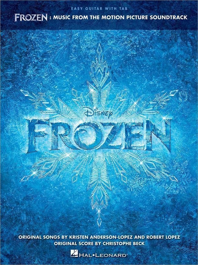Noder til guitarer og basguitarer Disney Frozen: Music from the Motion Picture Soundtrack Guitar Musik bog