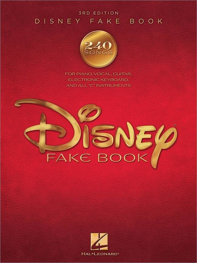Noty pro klávesové nástroje Disney Fake Book (3rd Edition) C Instruments and Piano