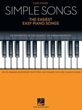 Partitura para pianos Hal Leonard Simple Songs - The Easiest Easy Piano Songs Livro de música - 1