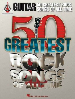 Nuotit kitaroille ja bassokitaroille Hal Leonard Guitar World: 50 Greatest Rock Songs Of All Time - 1