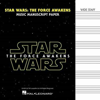 Partitura para bandas e orquestra Star Wars The Force Awakens (Manuscript Paper) - 1