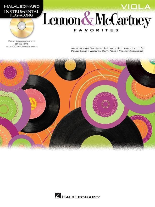 Folha de música para cordas Hal Leonard Play Along: Lennon & McCartney Favourites Viola