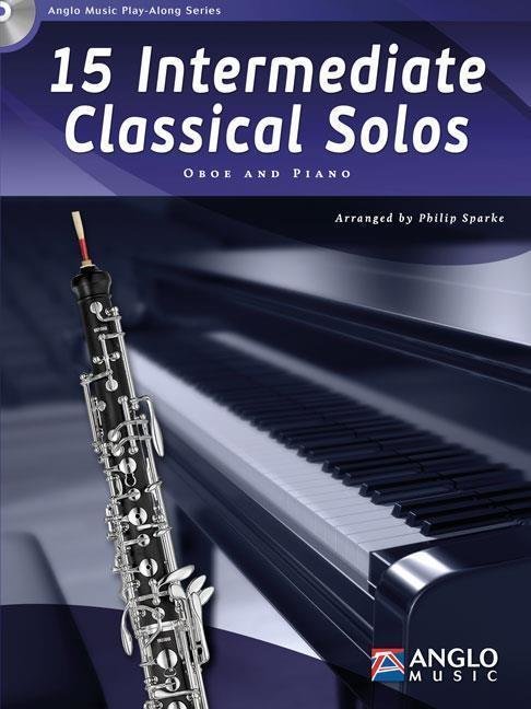 Fúvószenekari kották Hal Leonard 15 Intermediate Classical Solos Oboe and Piano