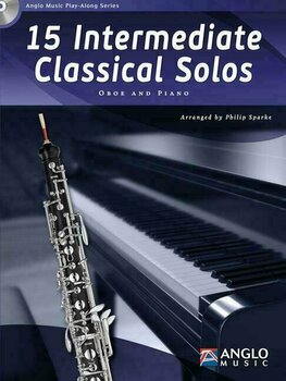 Nuotit puhallinsoittimille Hal Leonard 15 Intermediate Classical Solos Oboe and Piano - 1