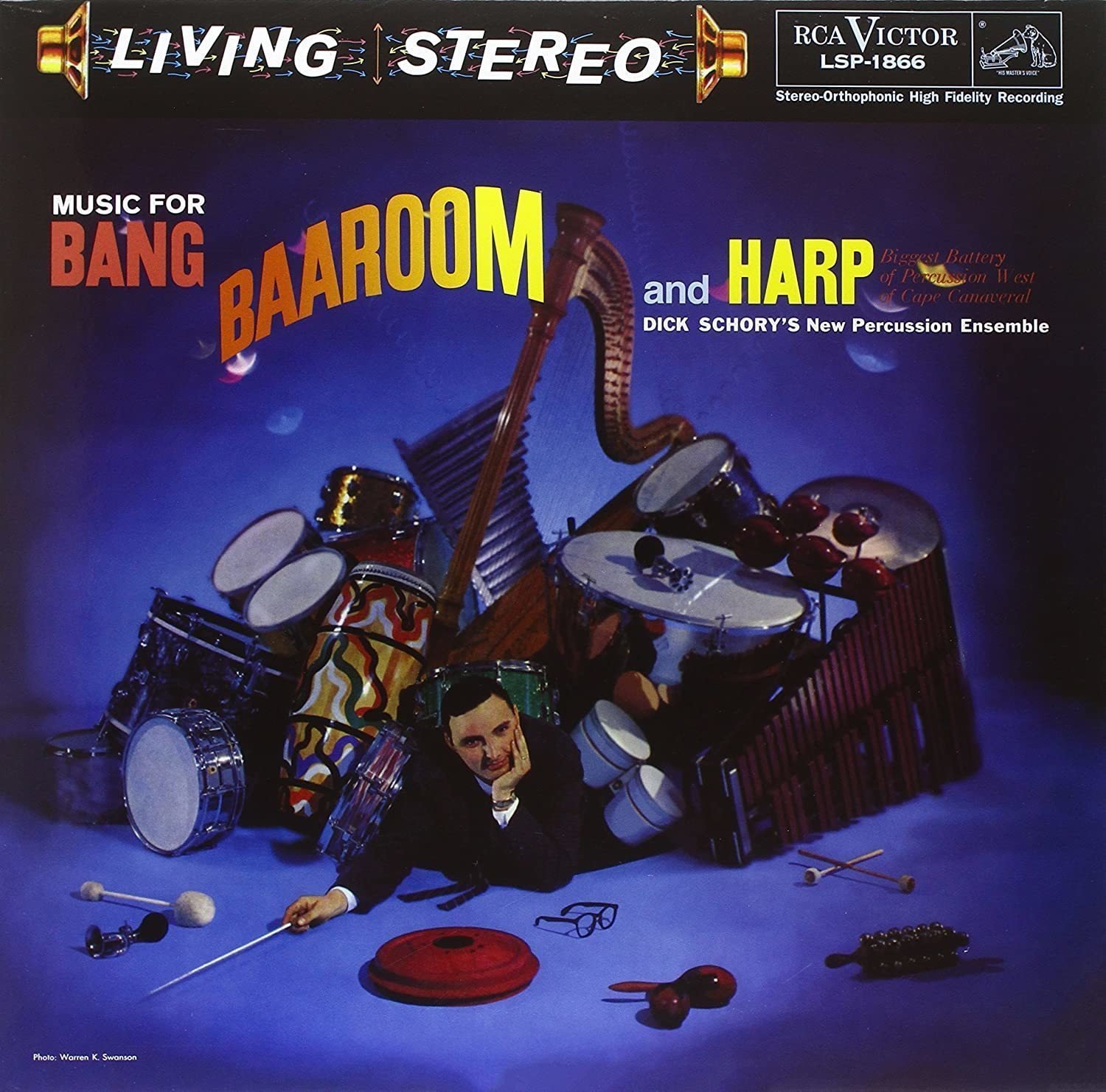 Disco in vinile Dick Schory - Music For Bang, Baaroom and Harp (LP)