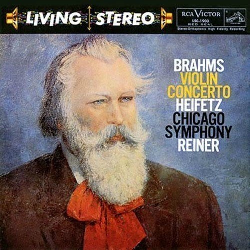 Vinylskiva Fritz Reiner - Brahms: Violin Concerto/ Jascha Heifetz (LP)