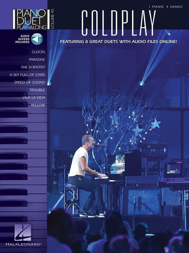 Notblad för pianon Coldplay Piano Duet Play-Along Volume 45 Musikbok