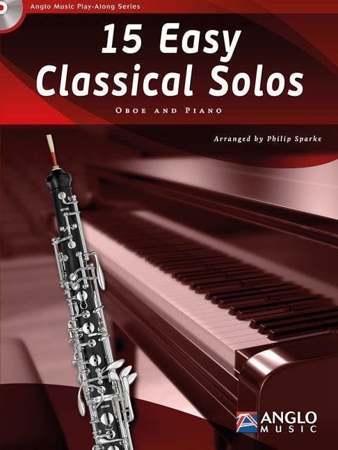 Noty pre dychové nástroje Hal Leonard 15 Easy Classical Solos Oboe and Piano