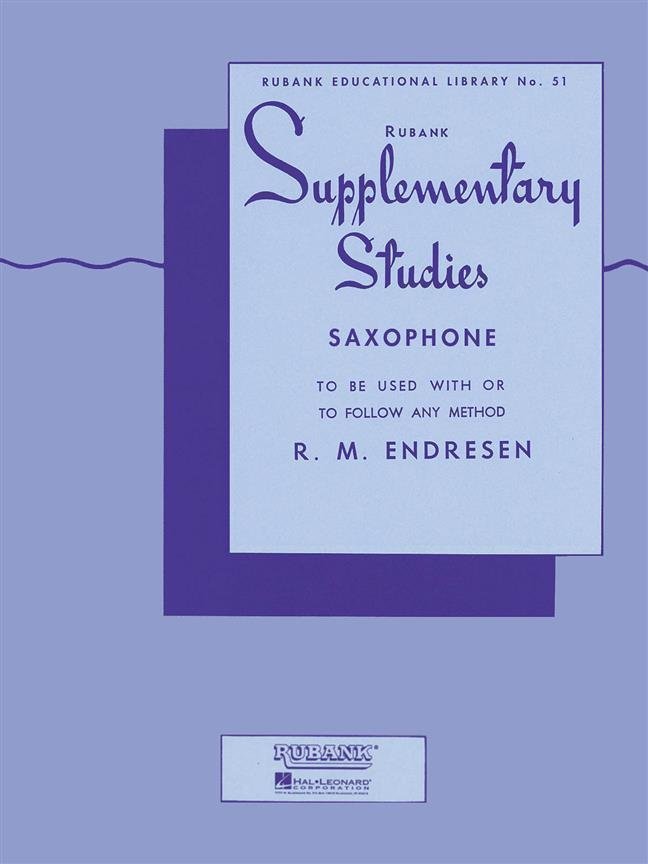 Partitions pour instruments à vent Hal Leonard Rubank Supplementary Studies Saxophone