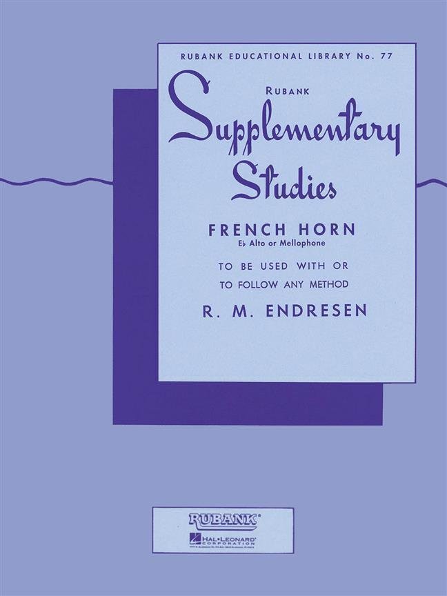Partitura para instrumentos de viento Hal Leonard Rubank Supplementary Studies Horn in F