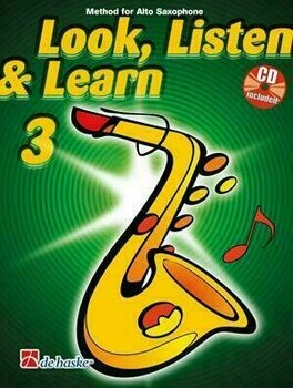 Нотни листи за духови инструменти Hal Leonard Look, Listen & Learn 3 Alto Saxophone - 1