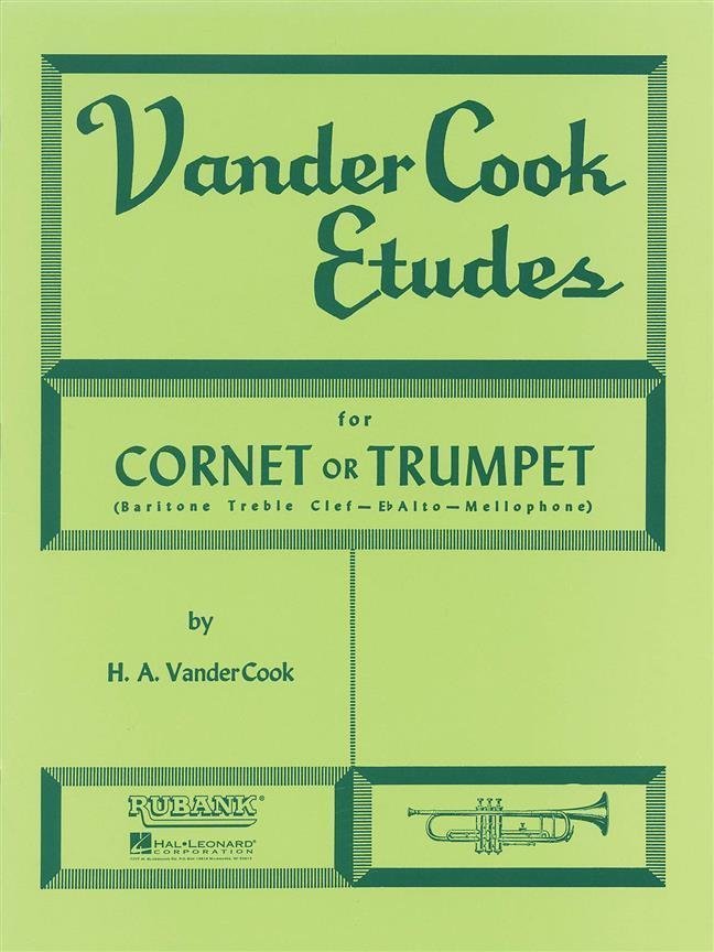 Music sheet for wind instruments Hal Leonard Vandercook Etudes for Cornet/Trumpet