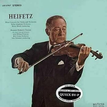 LP Pfeiffer, Chase & Heifetz - Rozsa: Violin Concerto/Benjamin: Romantic Fantasy/ Heifetz (LP) - 1