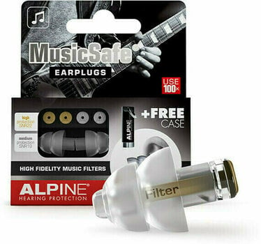 тапи за уши Alpine MusicSafe Earplugs Транспарент тапи за уши - 1
