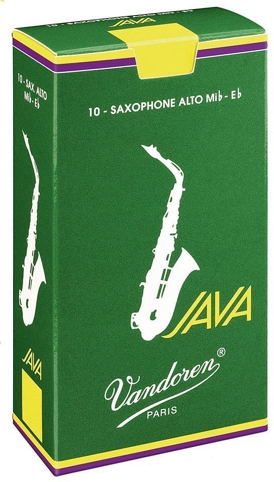 Blatt für Alt Saxophon Vandoren Java Green Alto 1.0 Blatt für Alt Saxophon