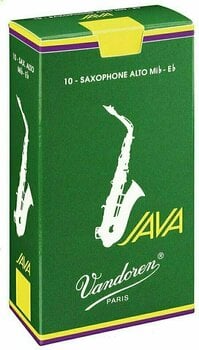 Alto Saxophone Reed Vandoren Java Green Alto 1.0 Alto Saxophone Reed - 1